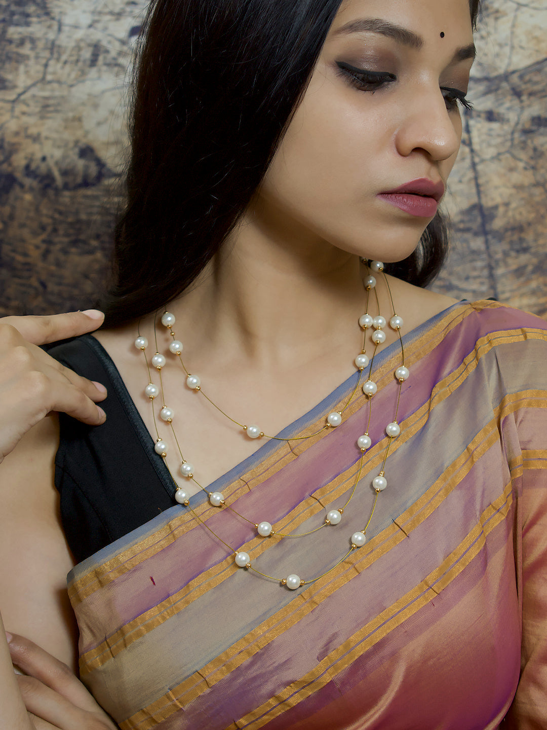 Ball Design Pearl Jewelry Set