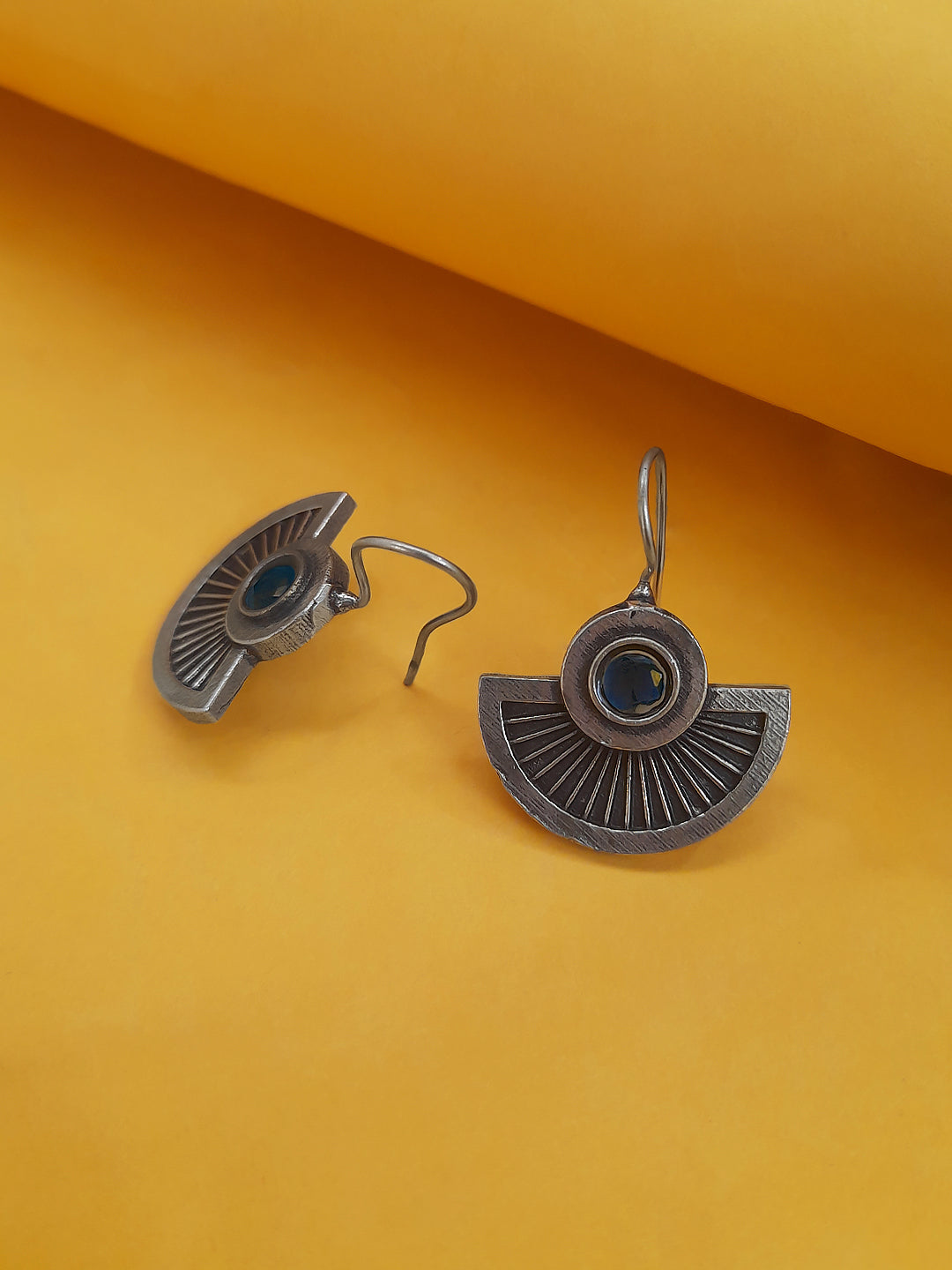 Circular Design German Silver Earring