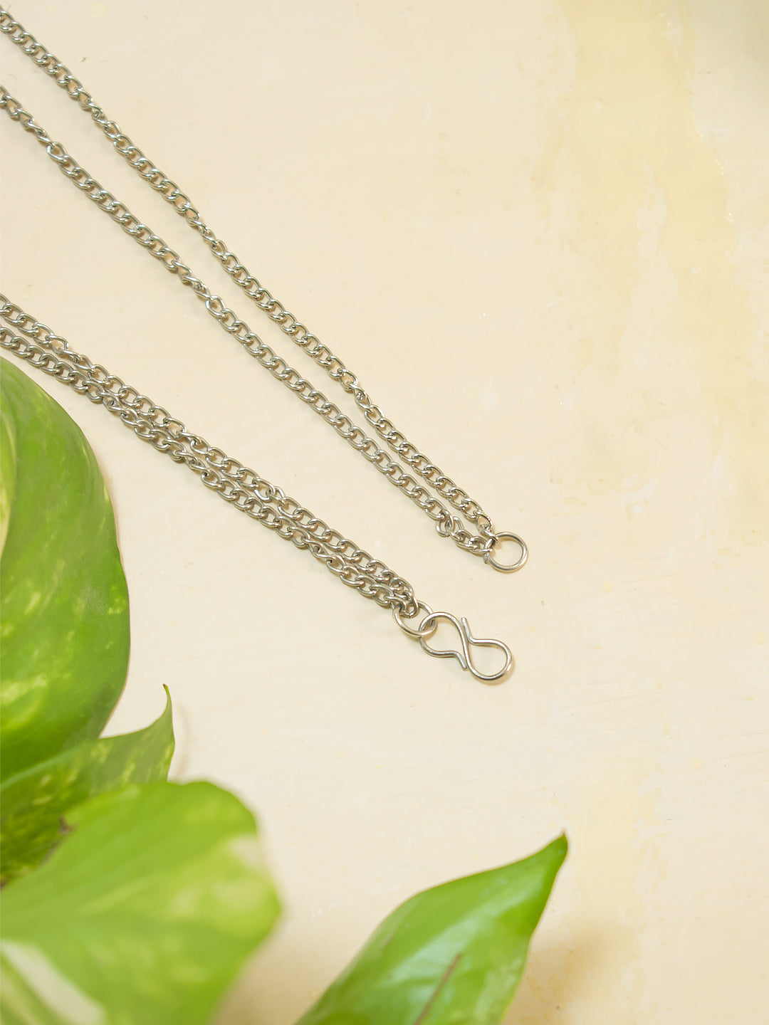 Tear Drop Design German Silver Necklace