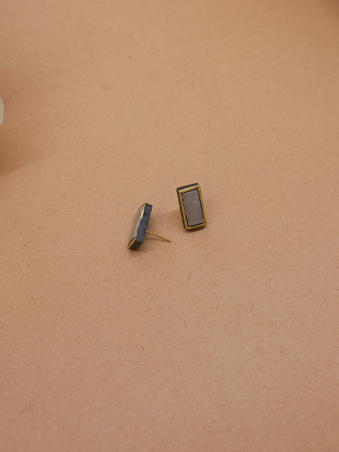 Rectangular Design Hand Painted Terracotta Jewellery Set