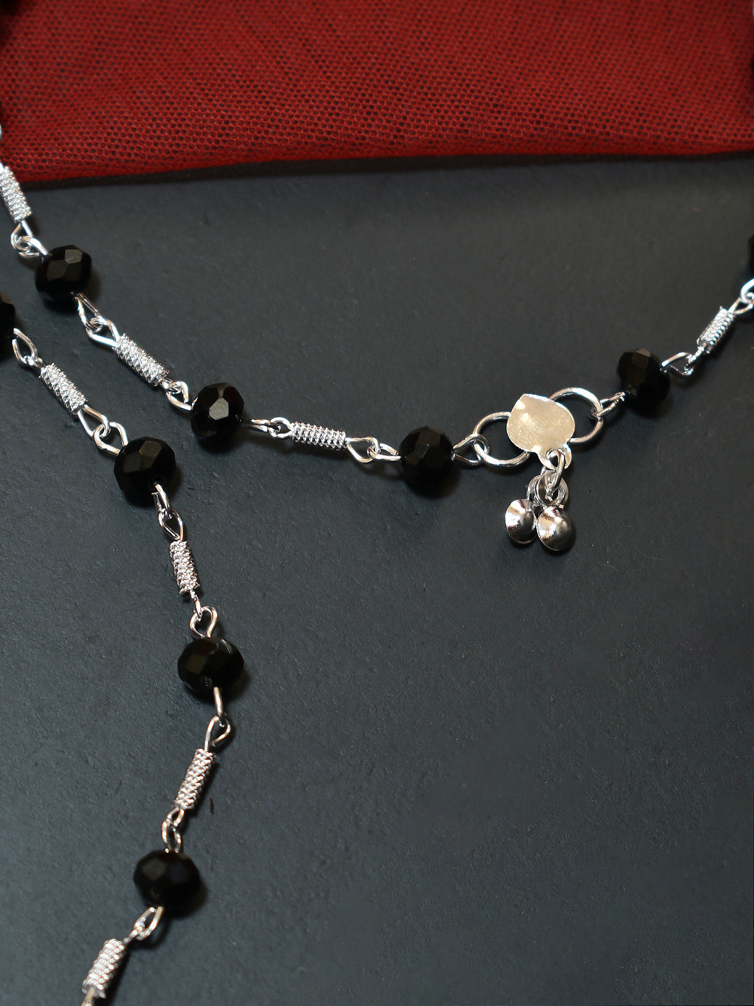 Geometrical Design German Silver Anklet