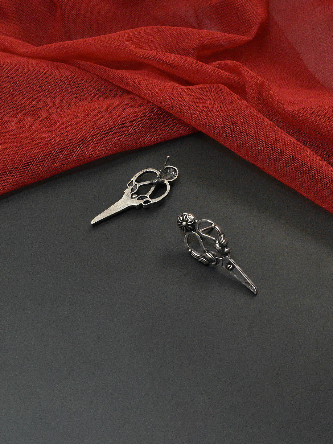 Flower Design German Silver Earring