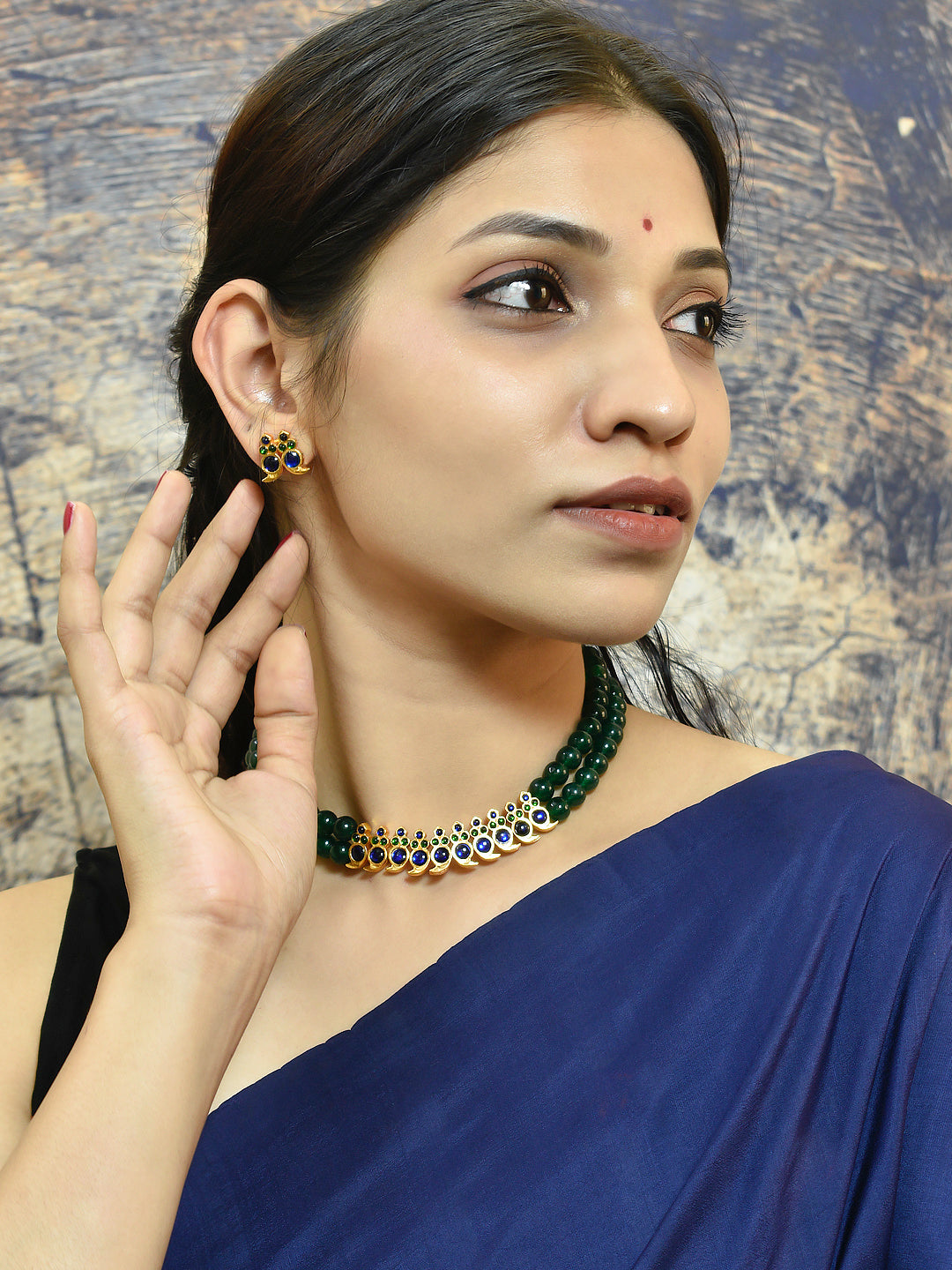 Mango Design Brass Jewelry Set