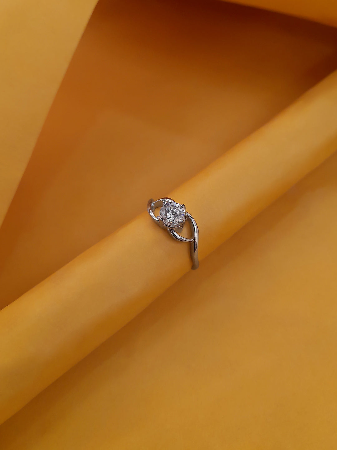 Circular Design Silver Ring