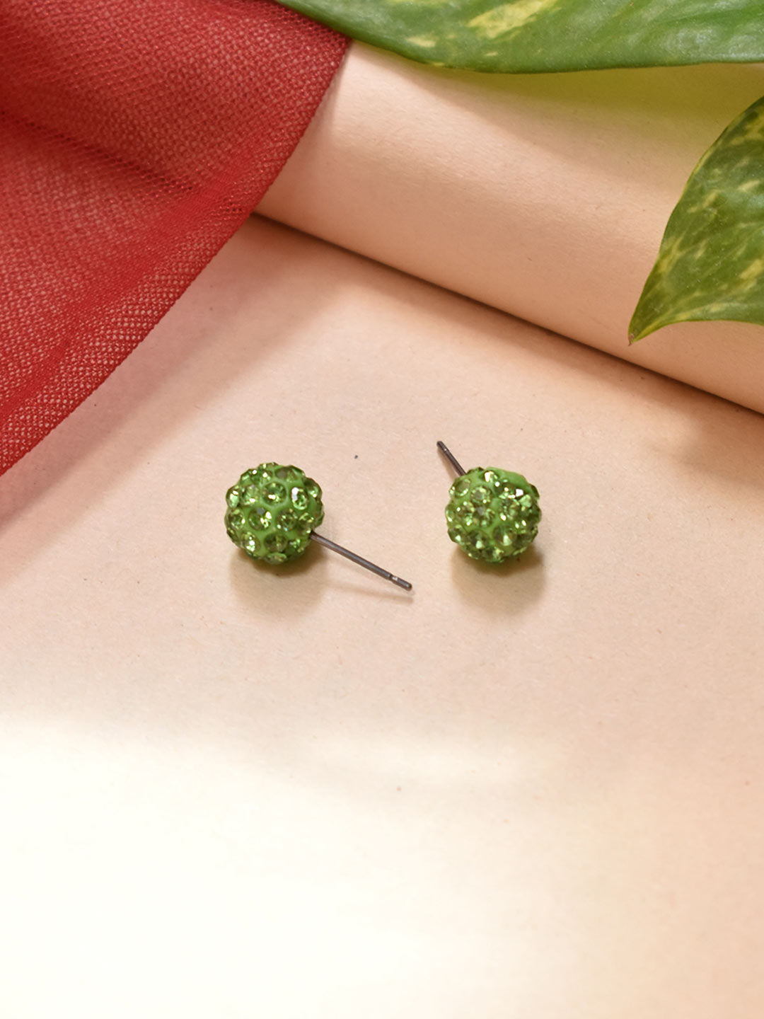 Ball Design Crystal Earring