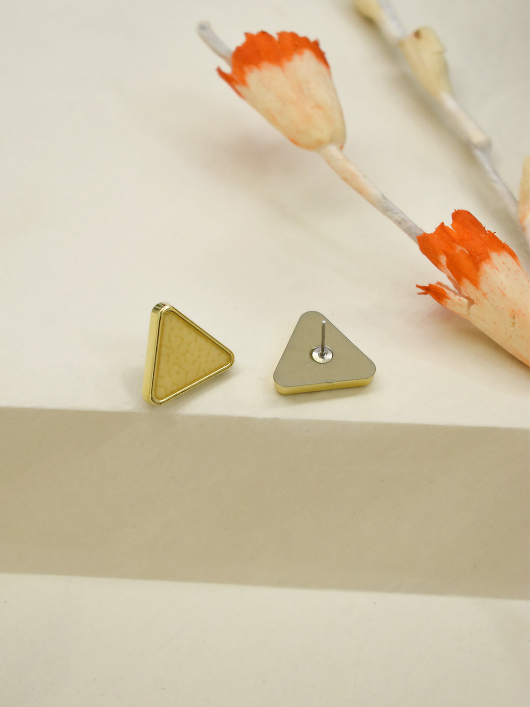 Triangular Design Brass Earring