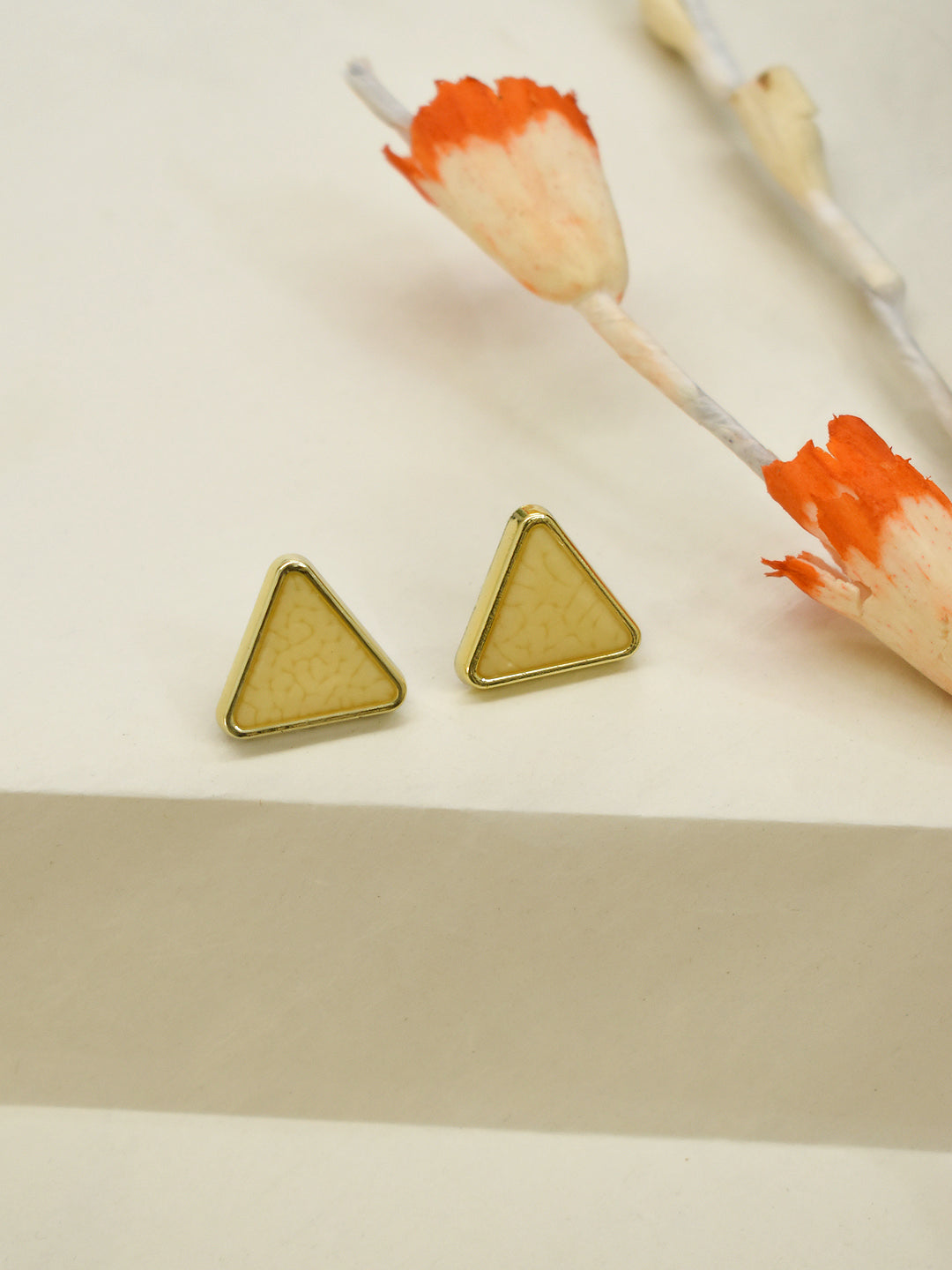 Triangular Design Brass Earring