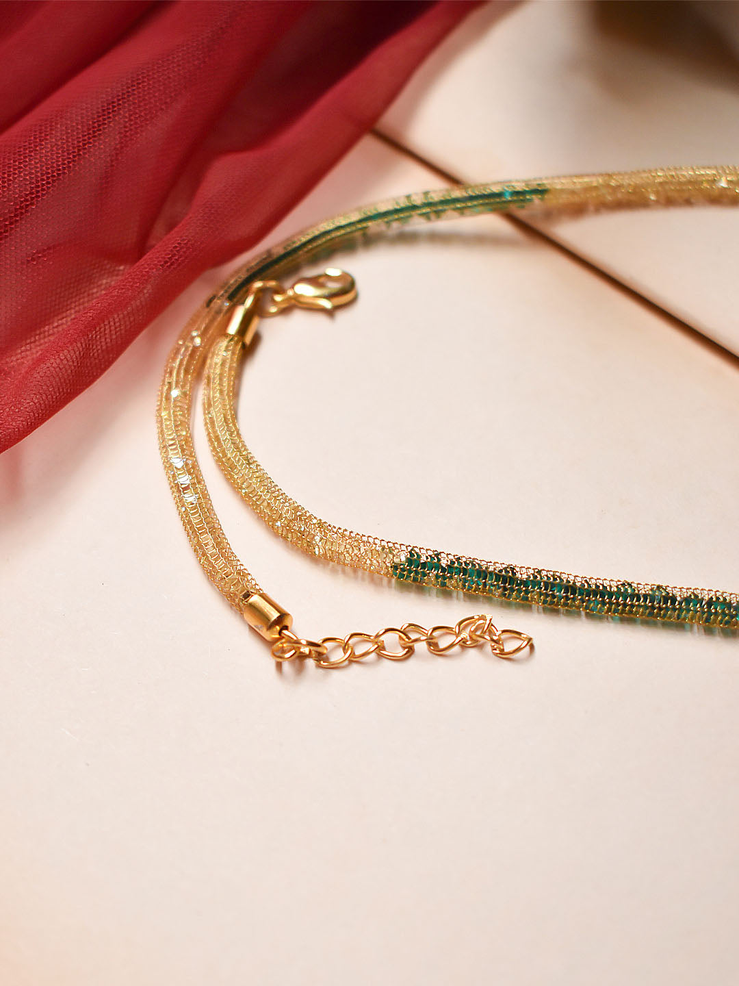 Geometric Design Multicolor Medium Necklace