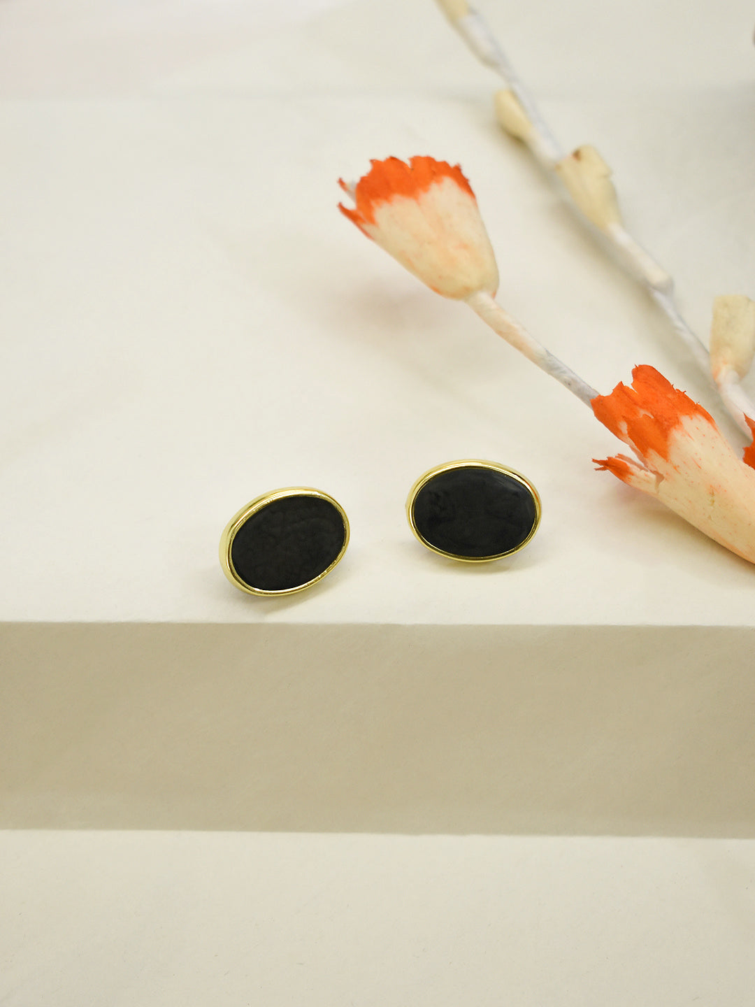 Circular Design Brass Earring