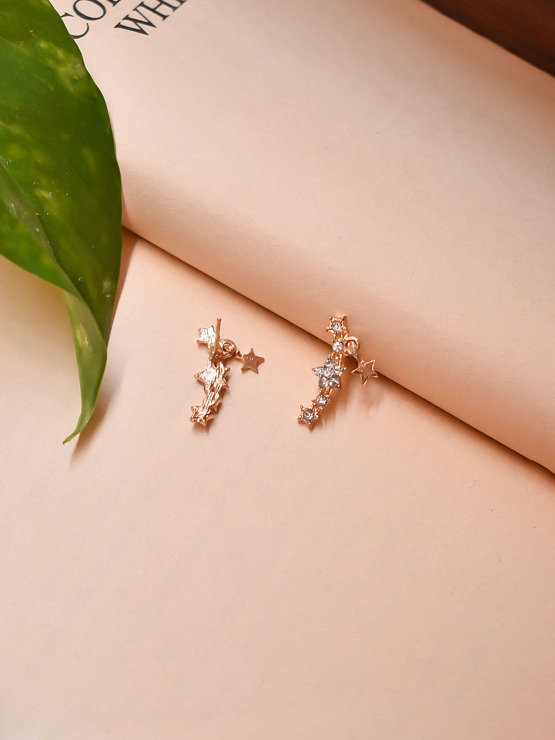 Gold Plated Star Design Stud Earring