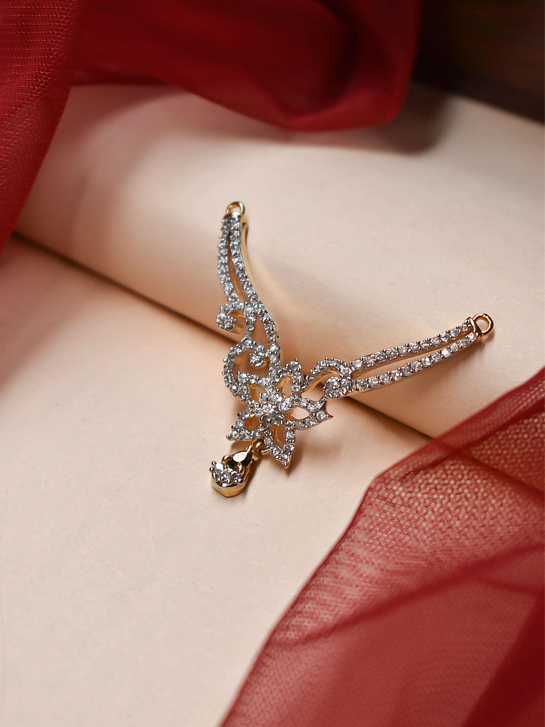 Flower Design Brass Pendant