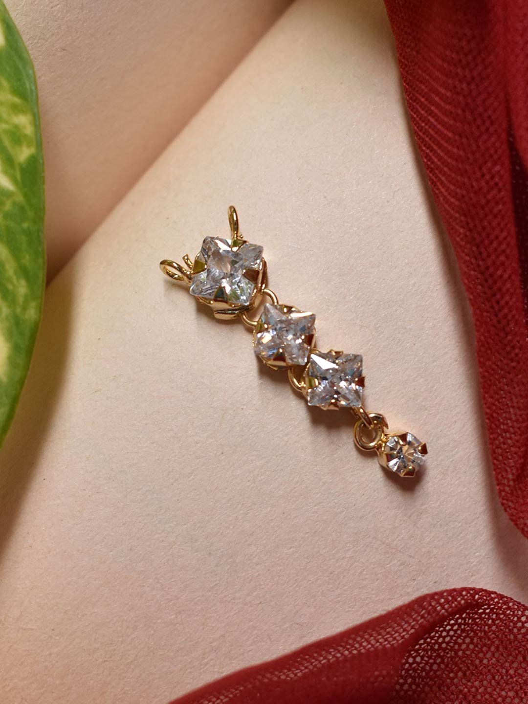 Rectangular Design Brass Pendant