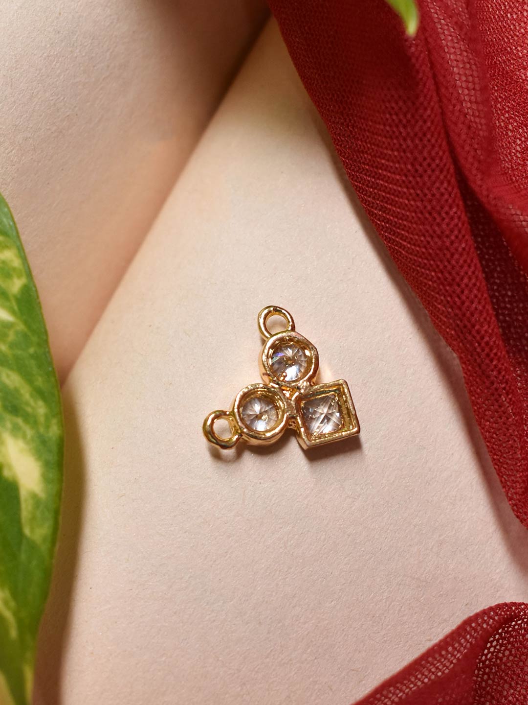 Rectangular Design Brass Pendant