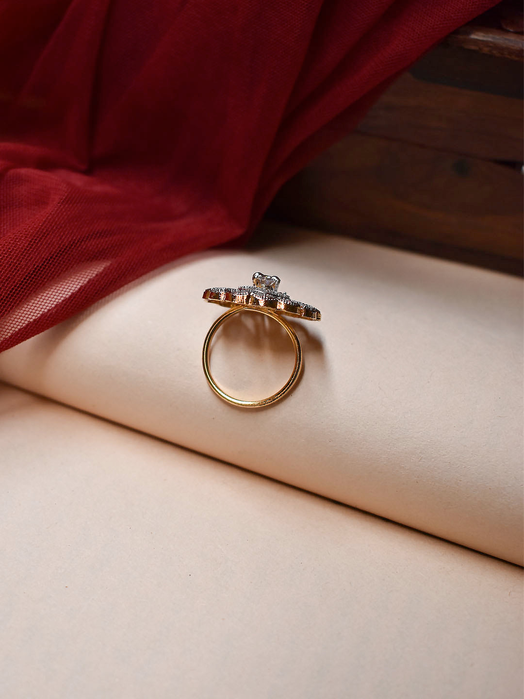 Flower Design Silver Finger Ring