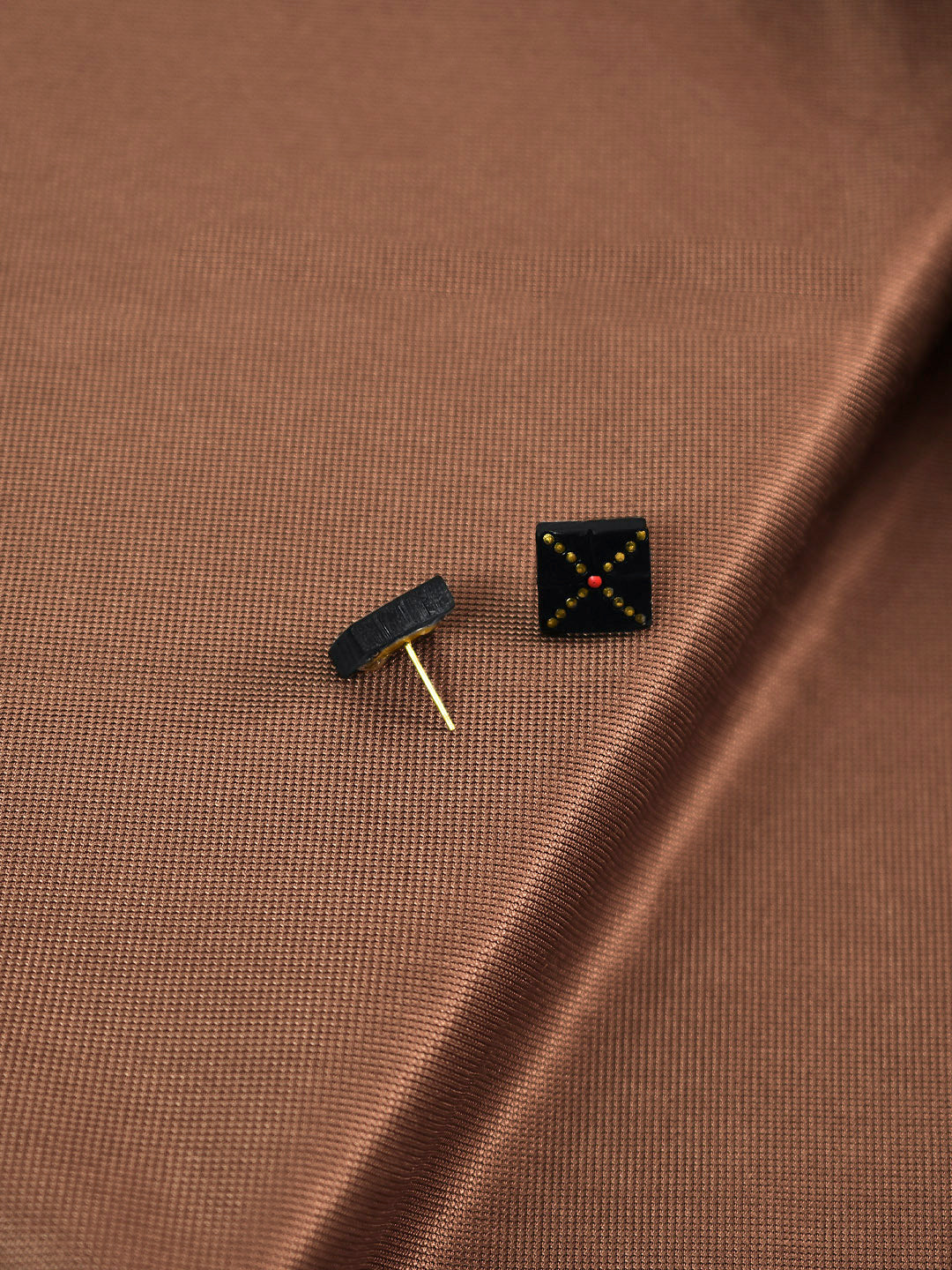 Antique Black Color Dotted Square Design Motifs Terracotta Choker Necklace Set