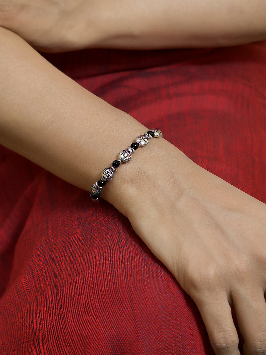 Fish Design German Silver Bangle