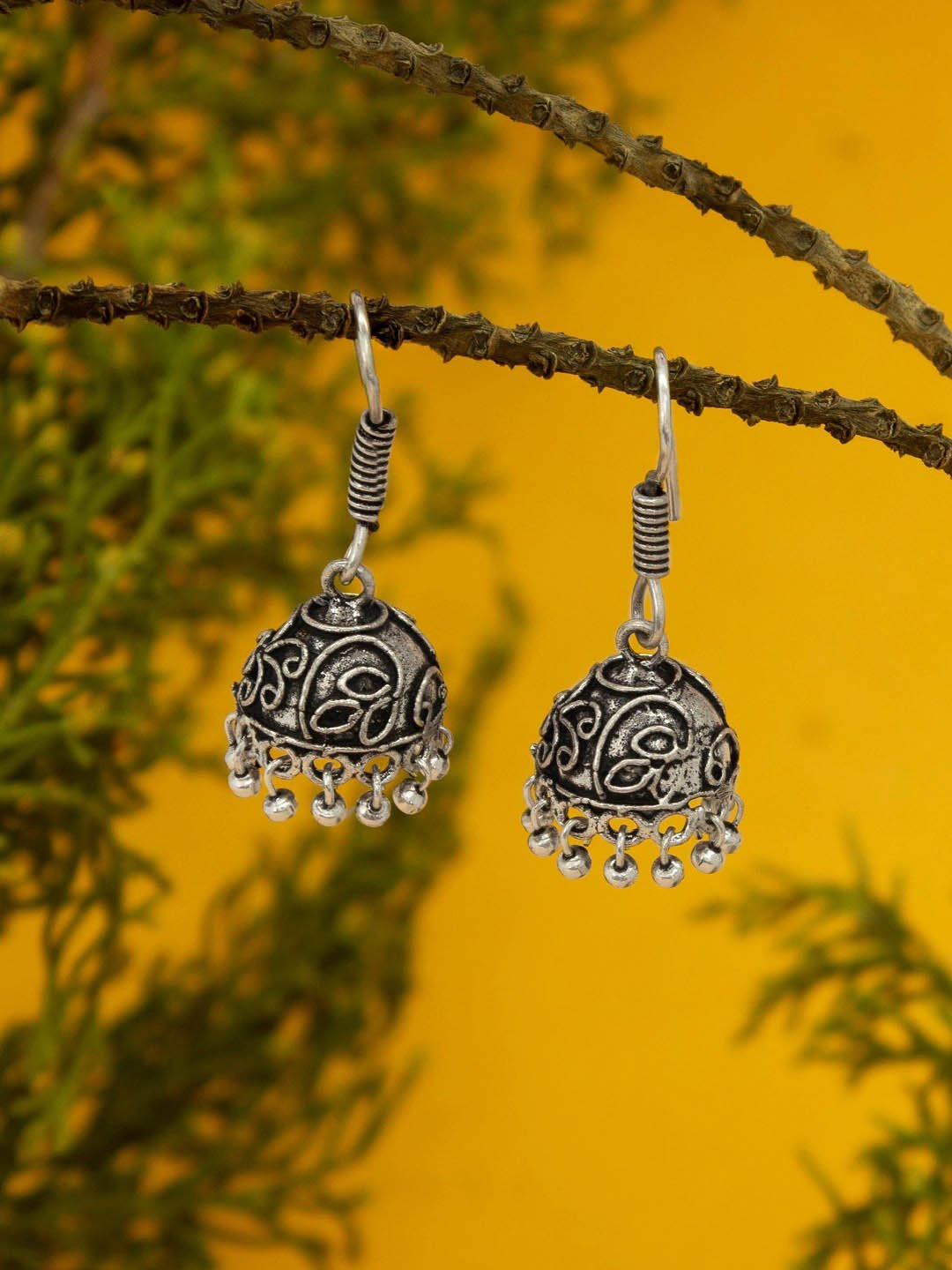 Floral Design Small Jhumka Earring