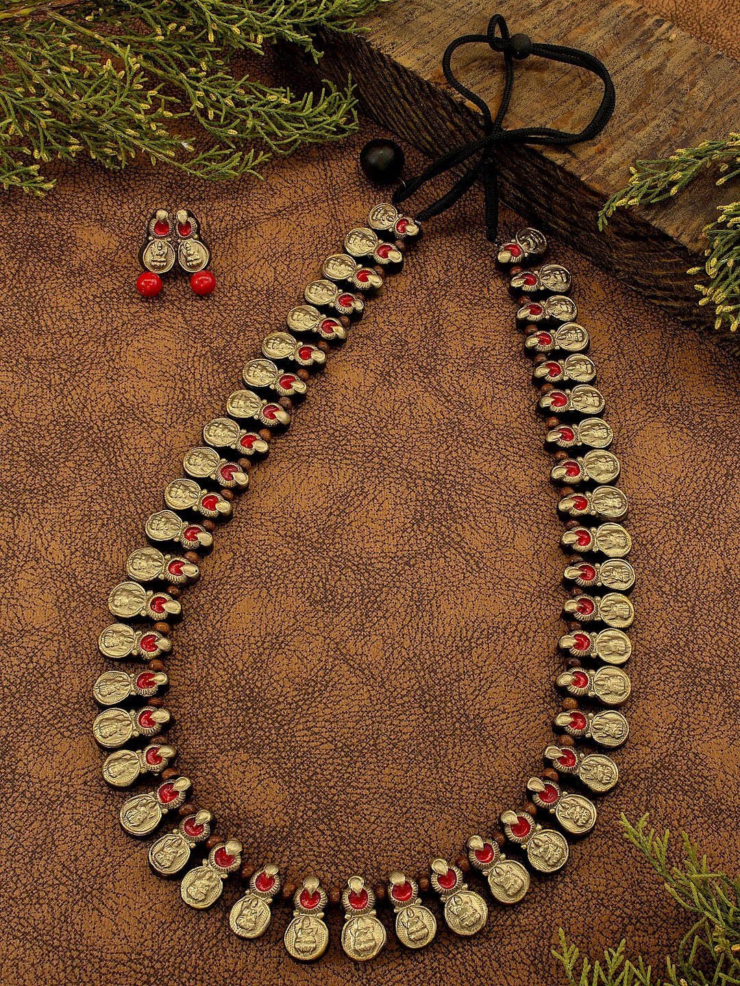 Lakshmi Design Hand Painted Terracotta Jewellery Set