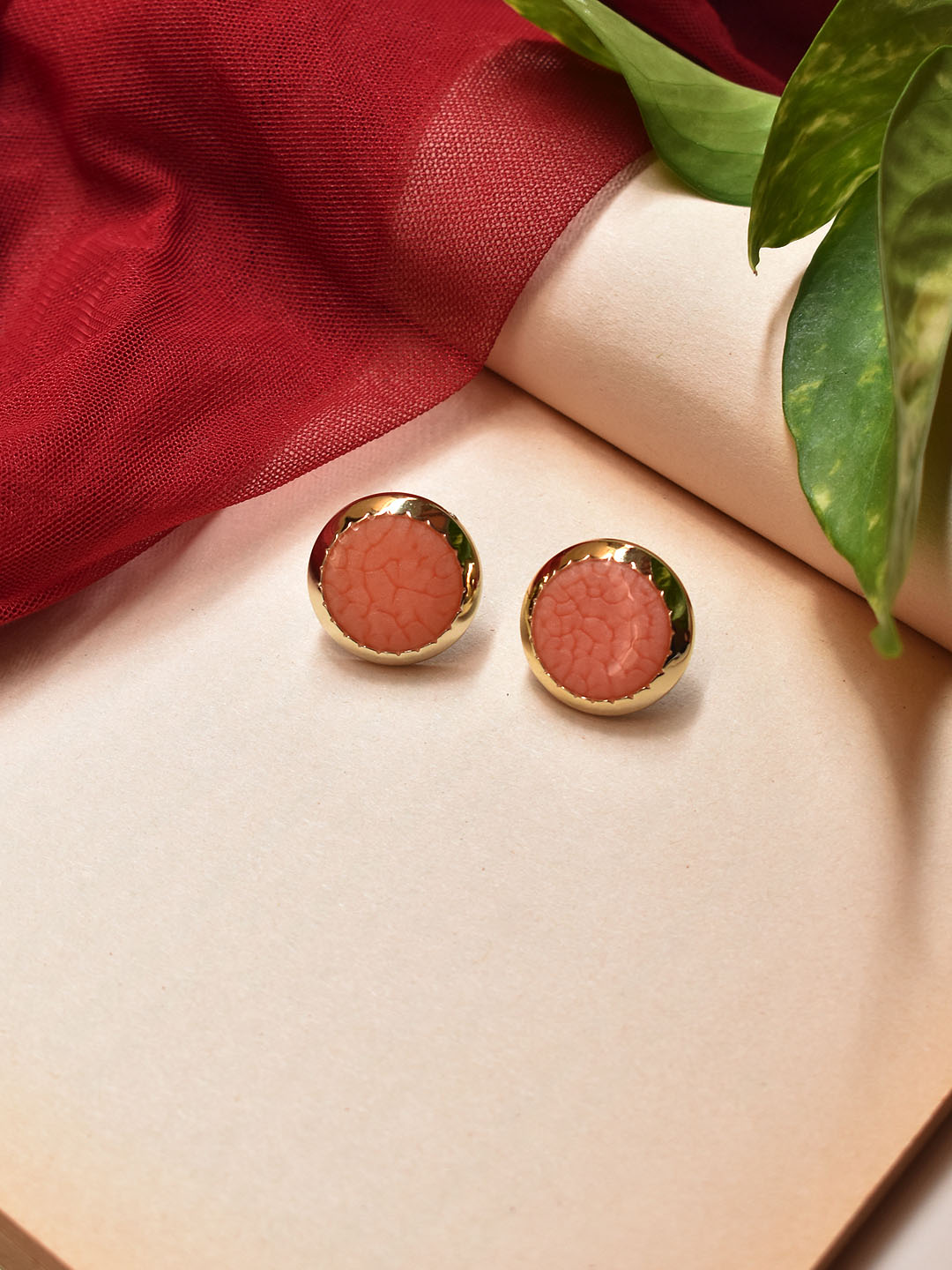 Circular Design Brass Earring