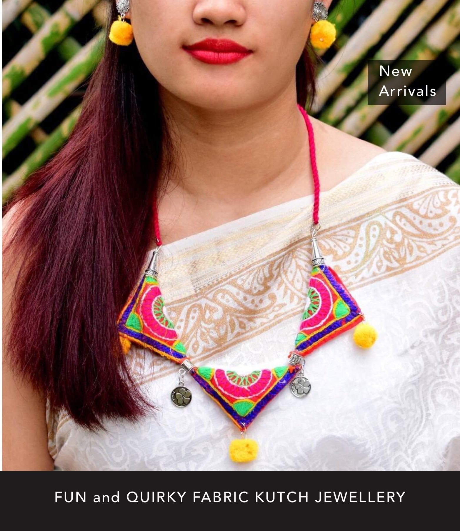 Fabric Kutch Jewellery