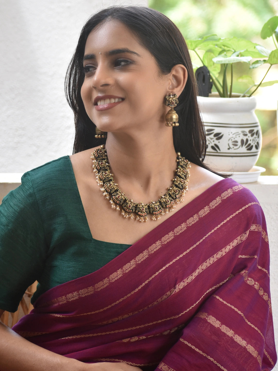 Antique Gold Kemp Choker Necklace Set