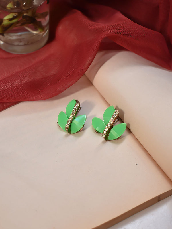 Leaf Design Plastic Earring