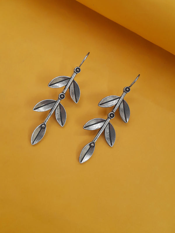 Leaf Design German Silver Earring