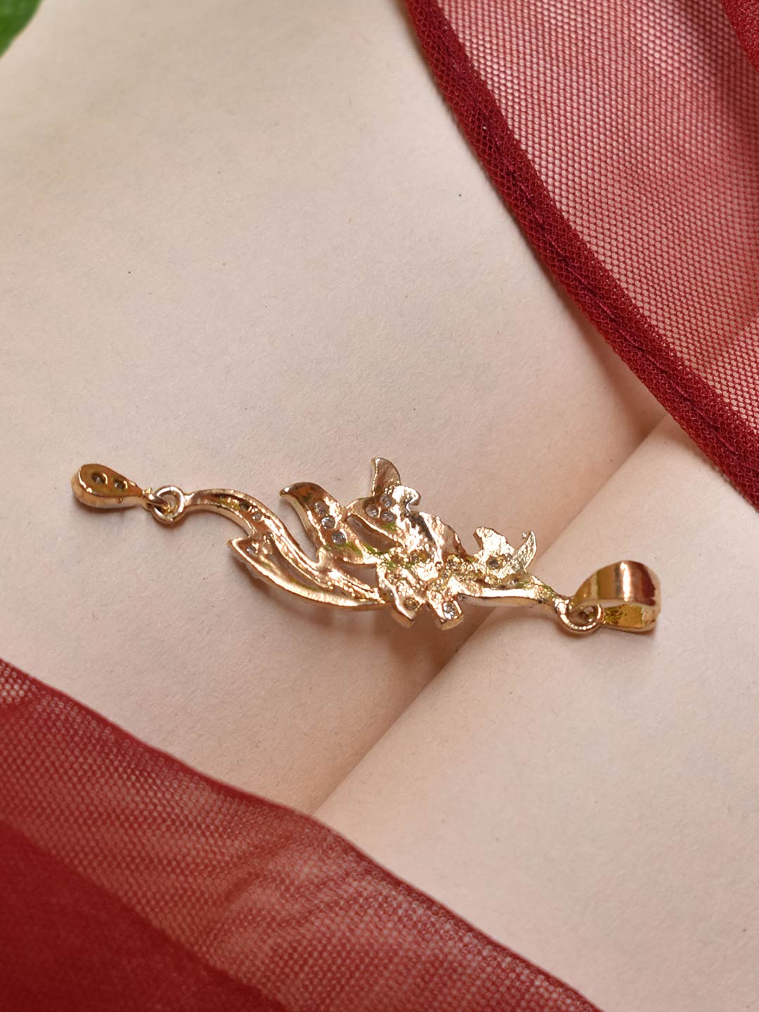 Tear Drop Design Brass Pendant Set