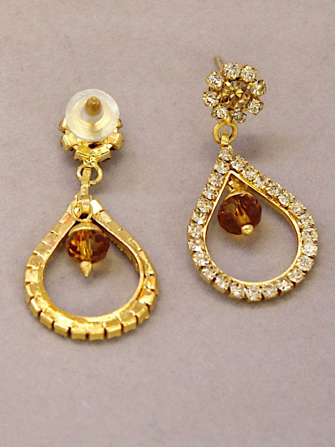 Avismaya Gold Tone Drop Earring
