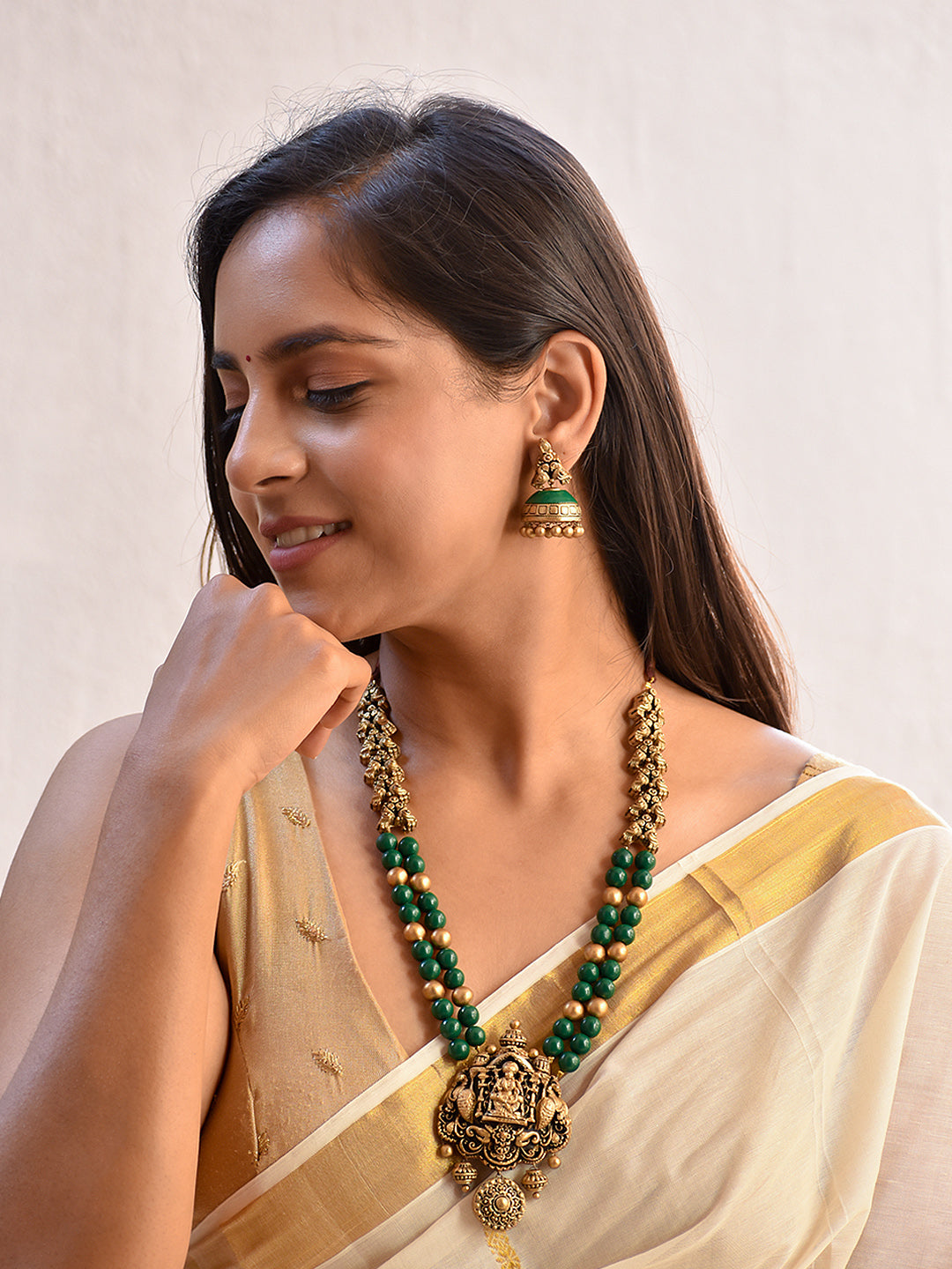 Devashree Devashree — Beautifully Handcrafted Temple Two Layer Terracotta Jewell ...