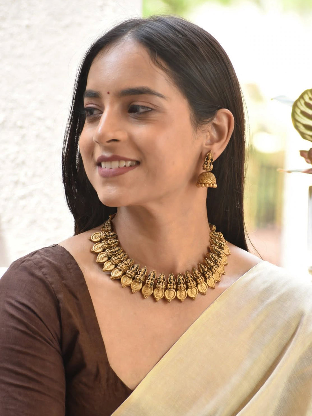 Lakshmi Design Hand Painted Terracotta Jewellery Set