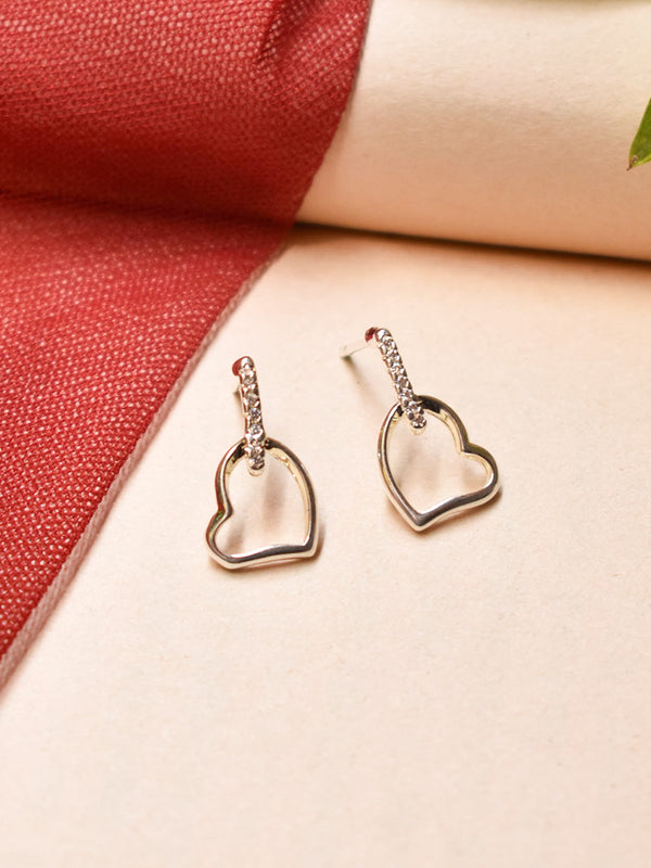 Heart Design Alloy Earring