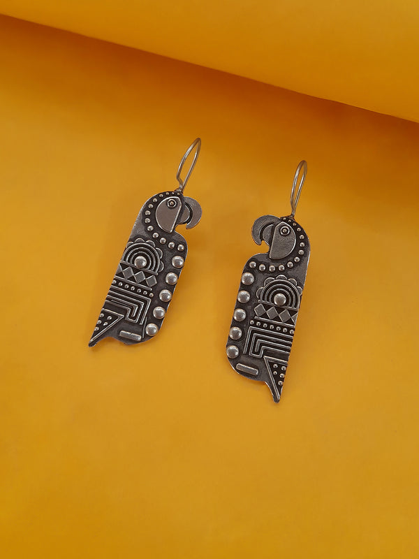 Bird Design German Silver Earring