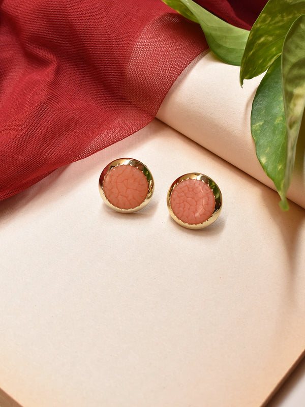 Circular Design Brass Earring